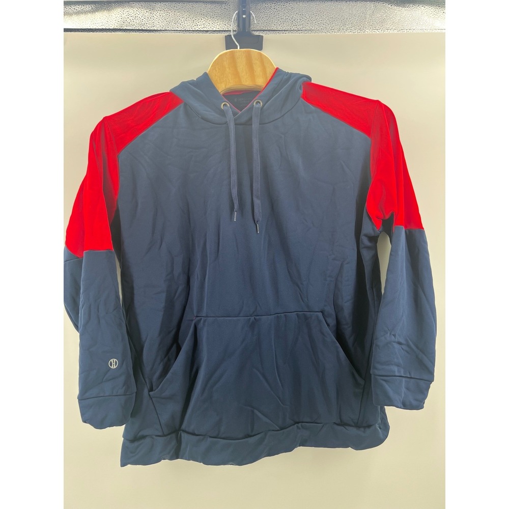 H Holloway Adult Hoodie 3X Navy Blue Red  Front Pocket‎ Drawstring